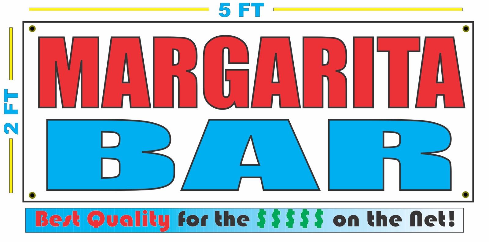MARGARITA BAR Banner Sign NEW Larger Size Best Quality for The $$$ Fair Food