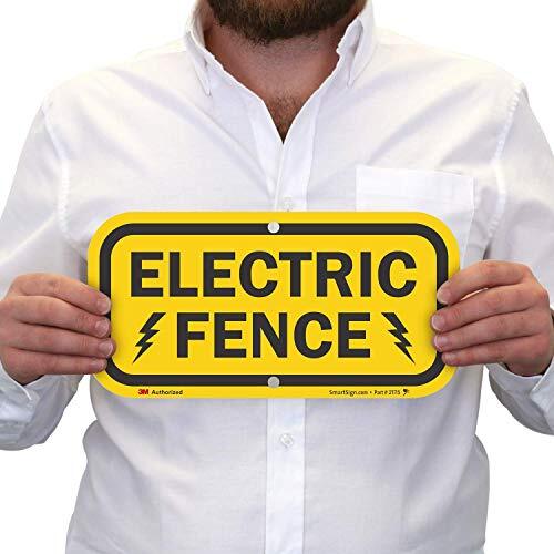 – K-9809-HI-06×12 “Electric Fence” Sign | 6″ x 12″ High Intensity Grade Refle…
