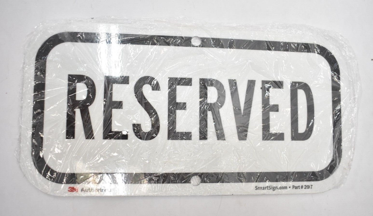 SmartSign Reserved Sign 6″ x 12″ Reflective Aluminum 3M Engineer Grade USA Made