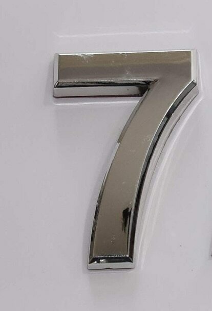 2 PCS – Apartment Number Sign/Mailbox Number Sign,. Number 7….-ref0420