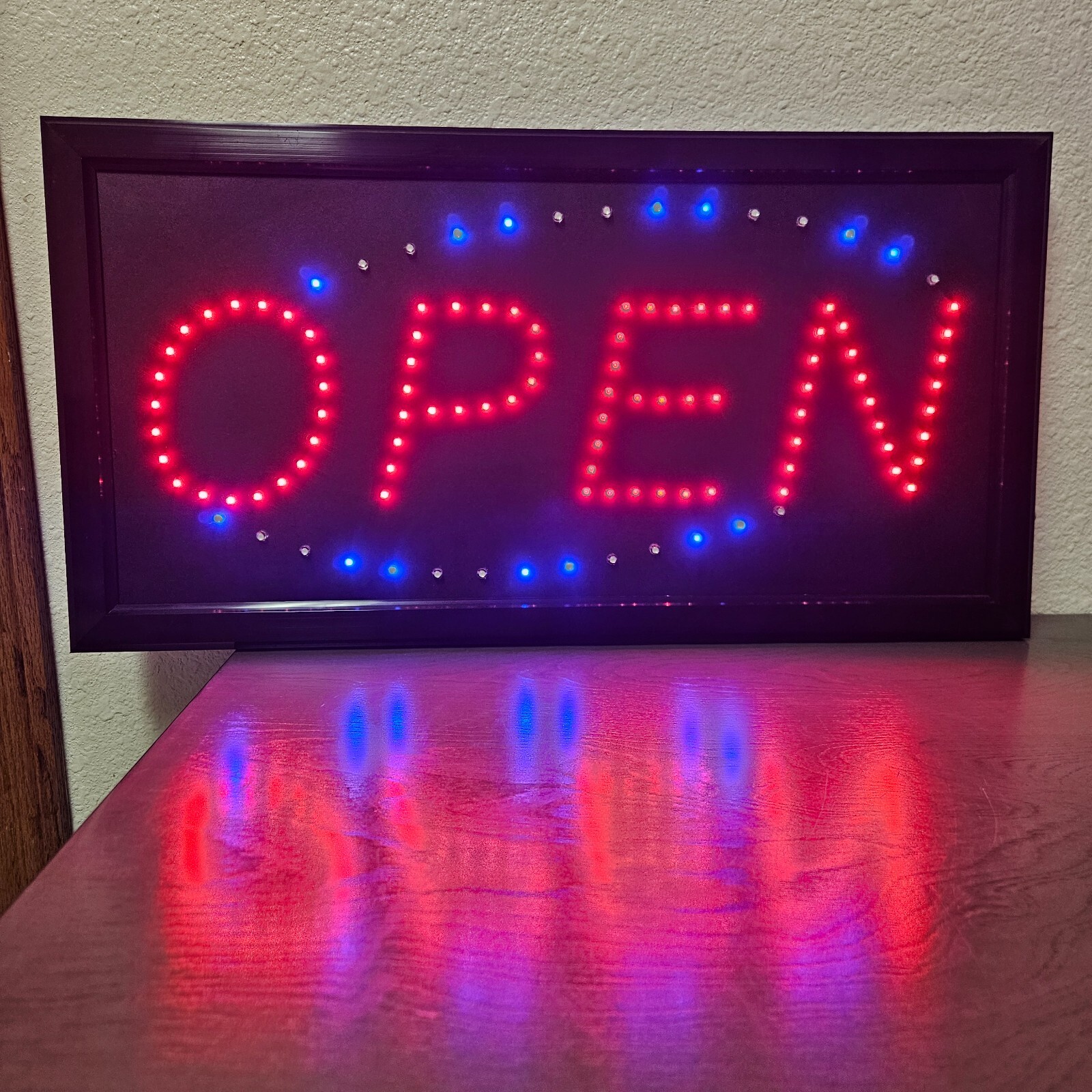 Countryside Products LED “Open” Sign Lighted Display for Business Storefront Win