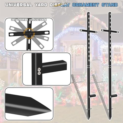Powder Coated Sign Stakes 5 Pcs 46 Inch Rust Proof