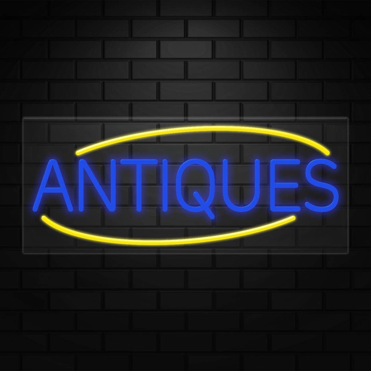 Antique Sign for Business Displays | LED Flex Neon | 32″W x 13″H x 1″D