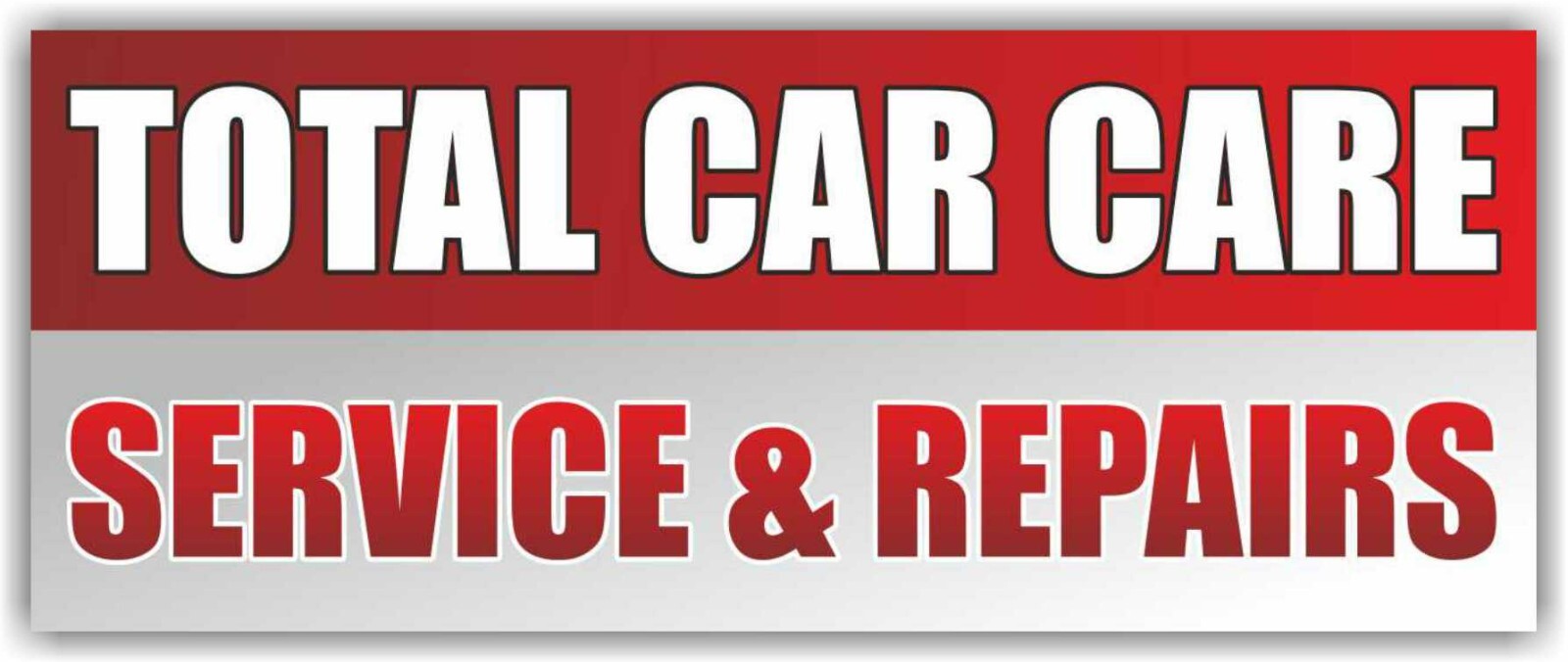 TOTAL CAR CARE SERVICE REPAIRS Advertising Banner Vinyl Mesh Sign Auto Garage