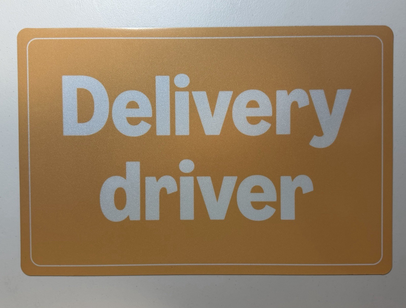 Large Pair of Delivery Driver Vehicle Magnets 12×18 Driver Sign