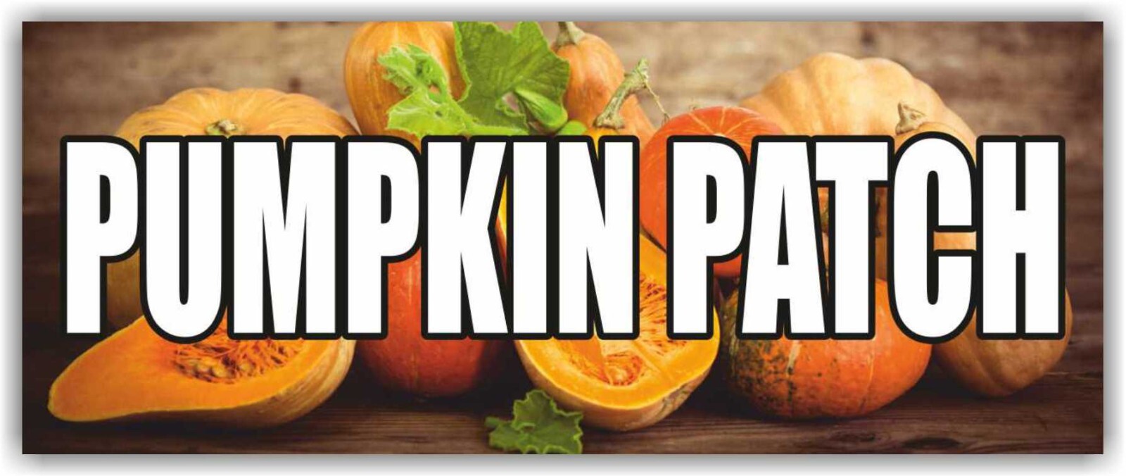 PUMPKIN PATCH Advertising Banner Vinyl Sign Halloween Holiday Decor