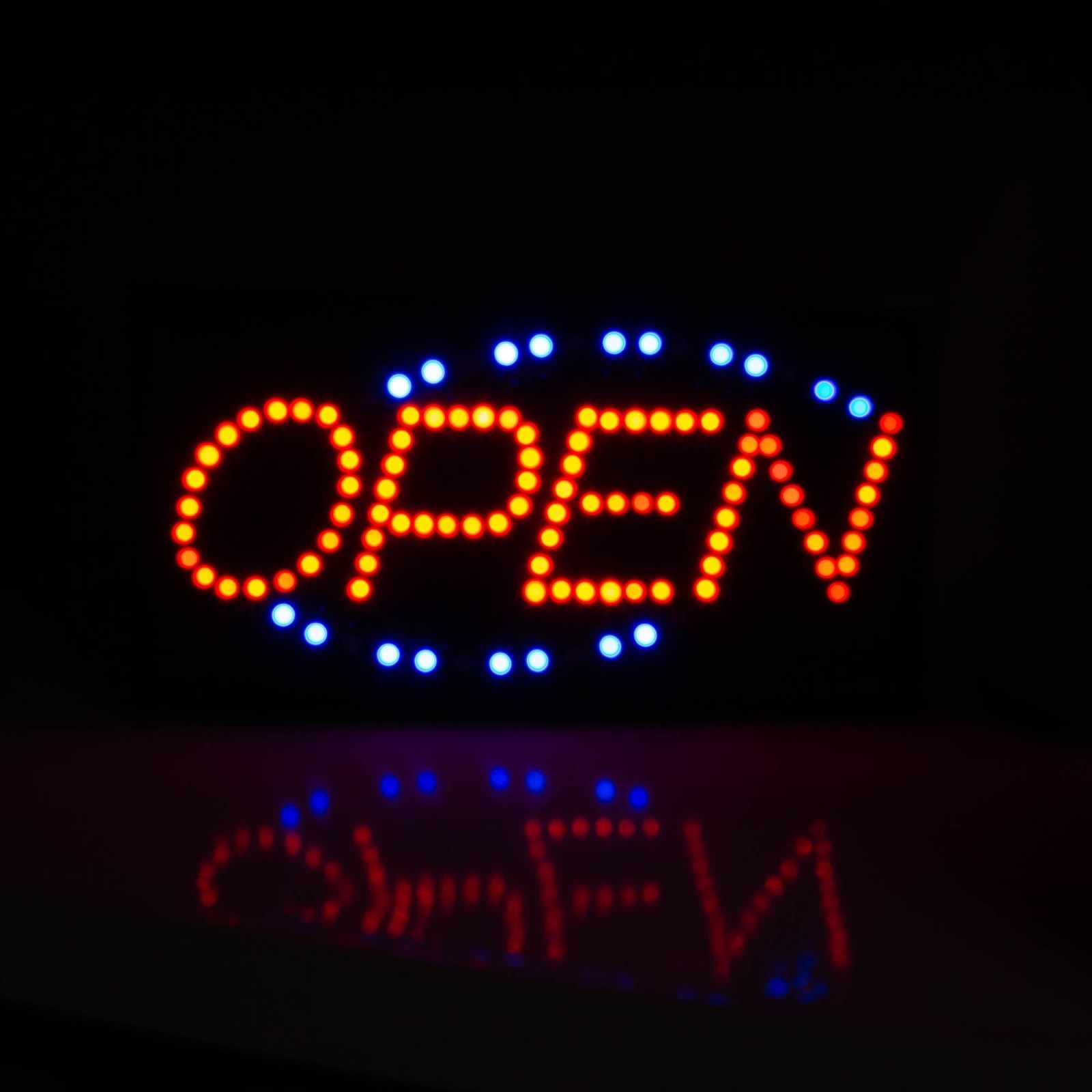 LED Animated Motion Ultra Bright Business Open Sign Neon Light