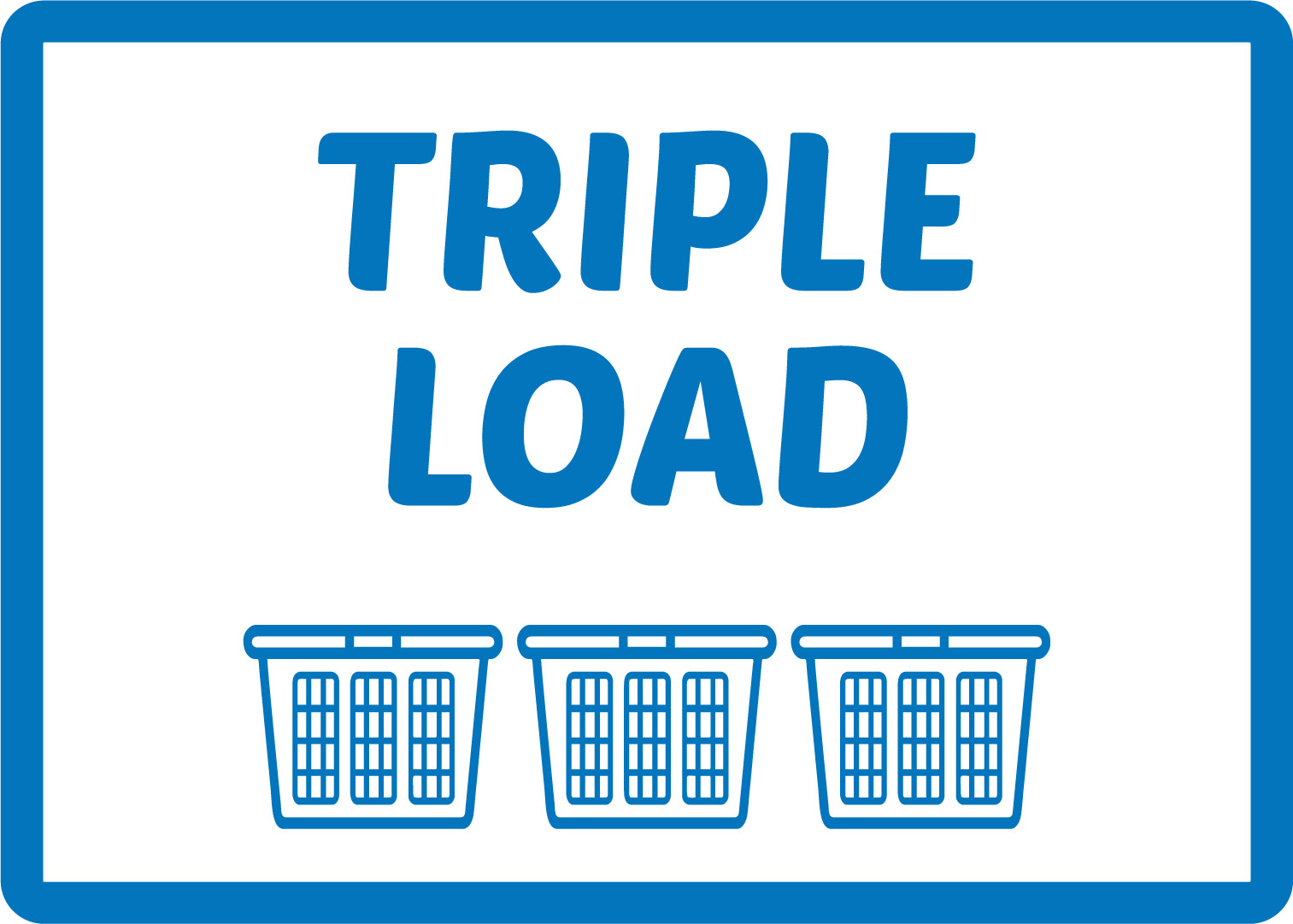 TRIPLE LOAD LAUNDRY WINDOW WALL STOREFRONT | Adhesive Vinyl Decal