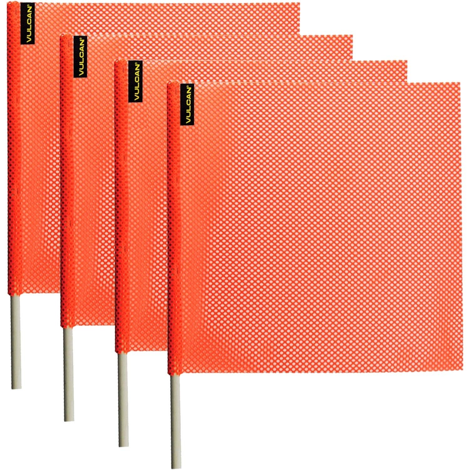 Safety Flag with Dowel – Bright Orange – Jersey Mesh Construction – 18 Inch x…