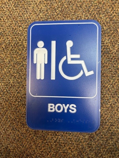 BOYS Bathroom Sign, Wall & Door Signs, ADA Compliant