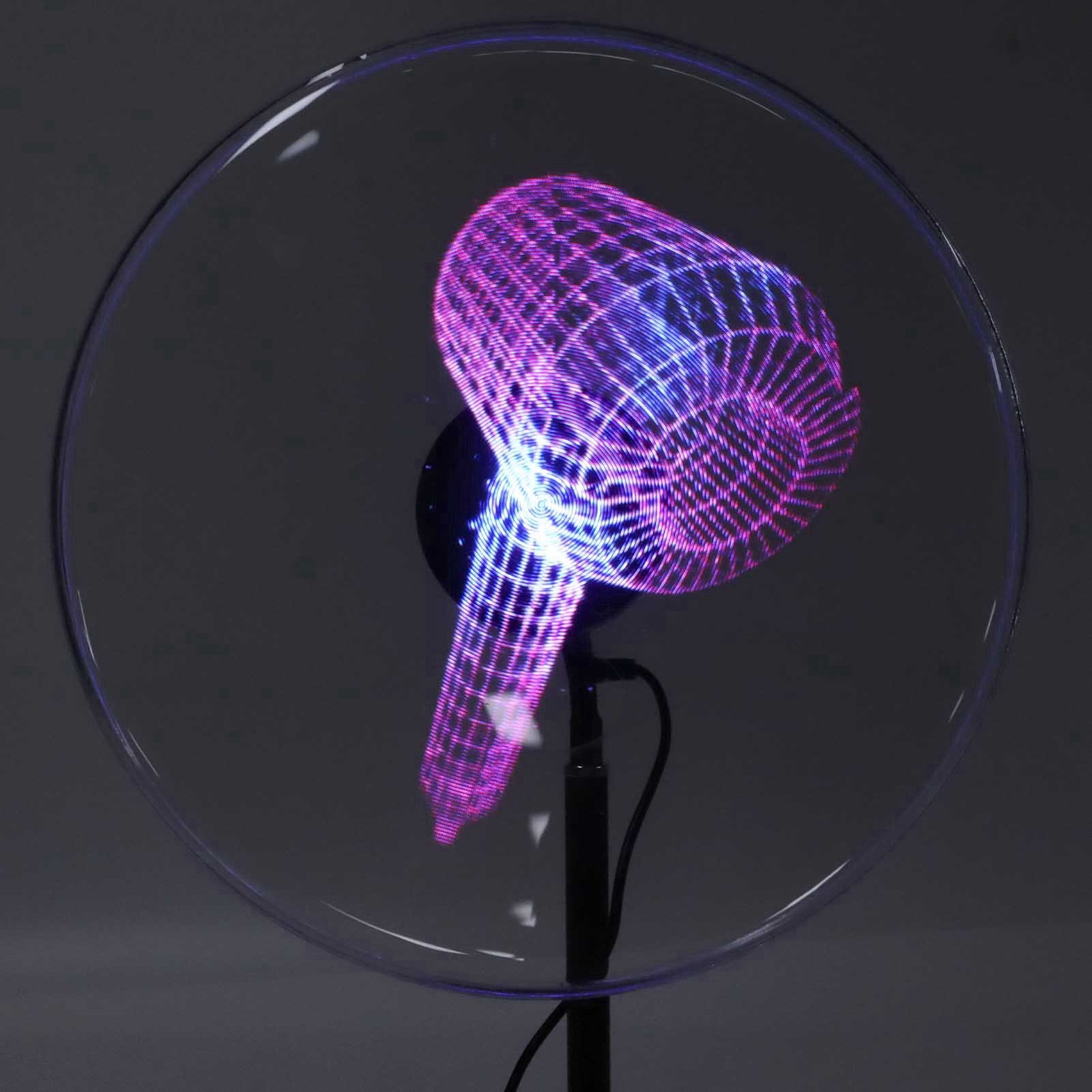 Holographic Advertising Projector 256×1024 176 Degree Visual Angle 256 LED FJDZ
