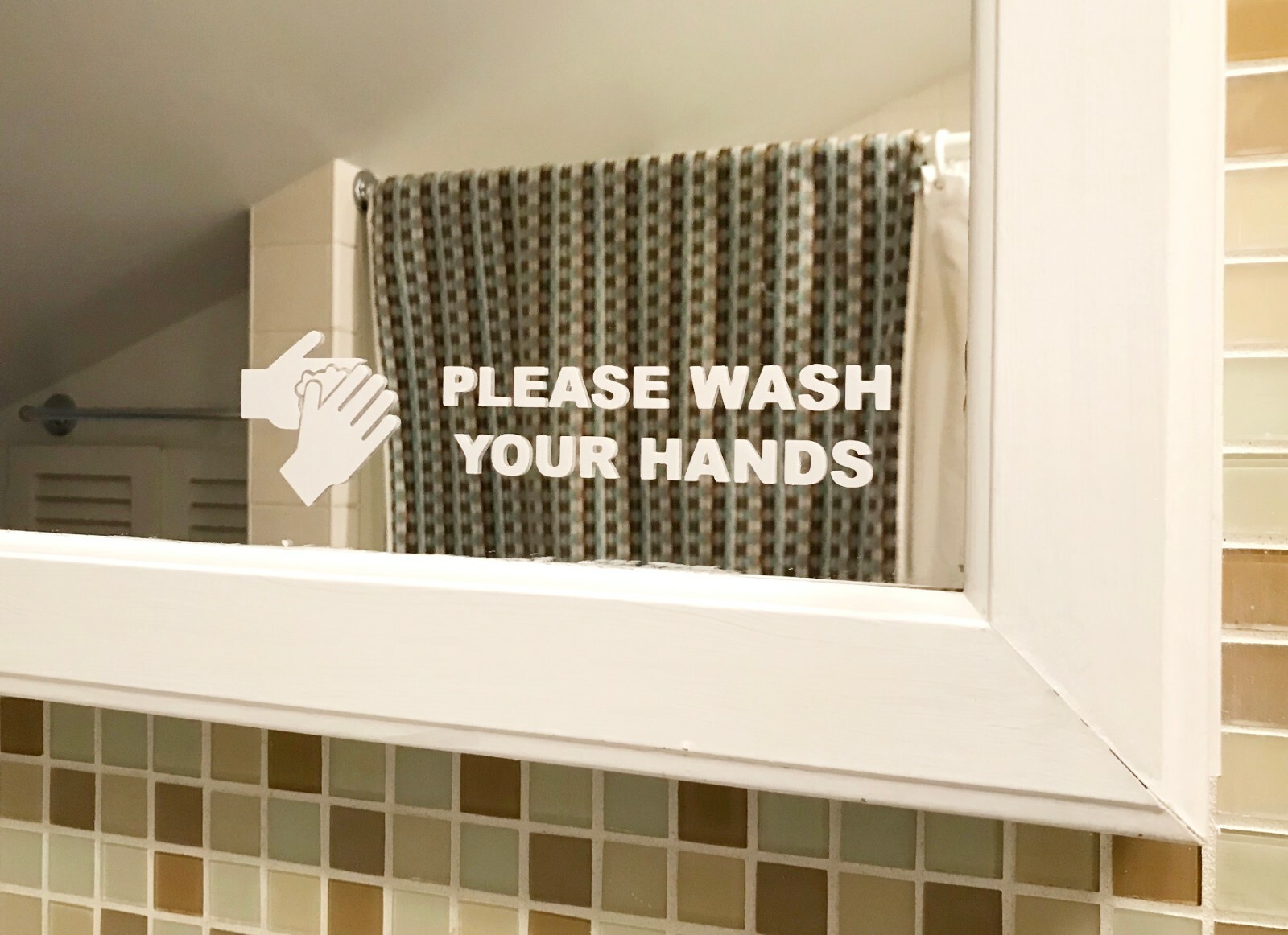Please Wash Your Hands Vinyl Sticker Decal sign bathroom restroom restaurant