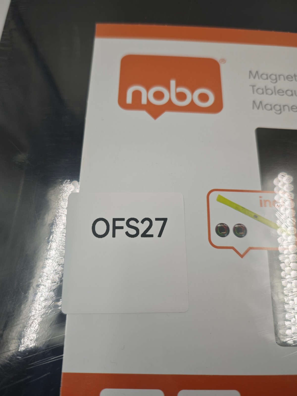 Nobo Magnetic Whiteboard Coloured Tile – Dry Wipe Board – New