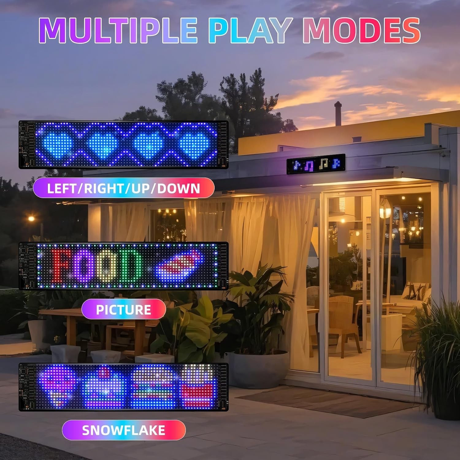 Engaging Flexible Digital Display LED Sign 14.7″x3.6″ – Ideal for Shops & Events
