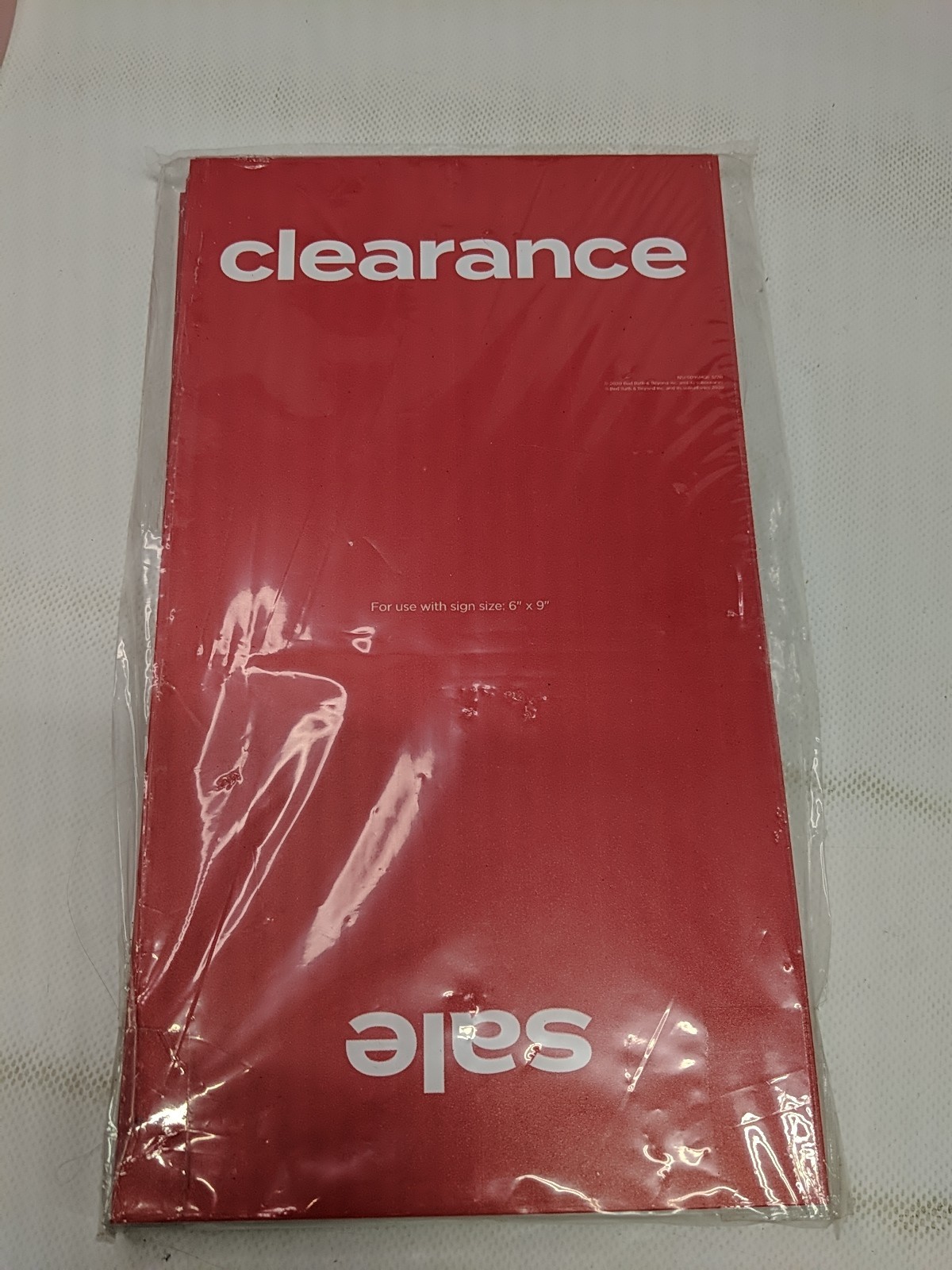 Clearance/Sale Red Display Tags Sign Size 6″X9″ Lot Of 25 New