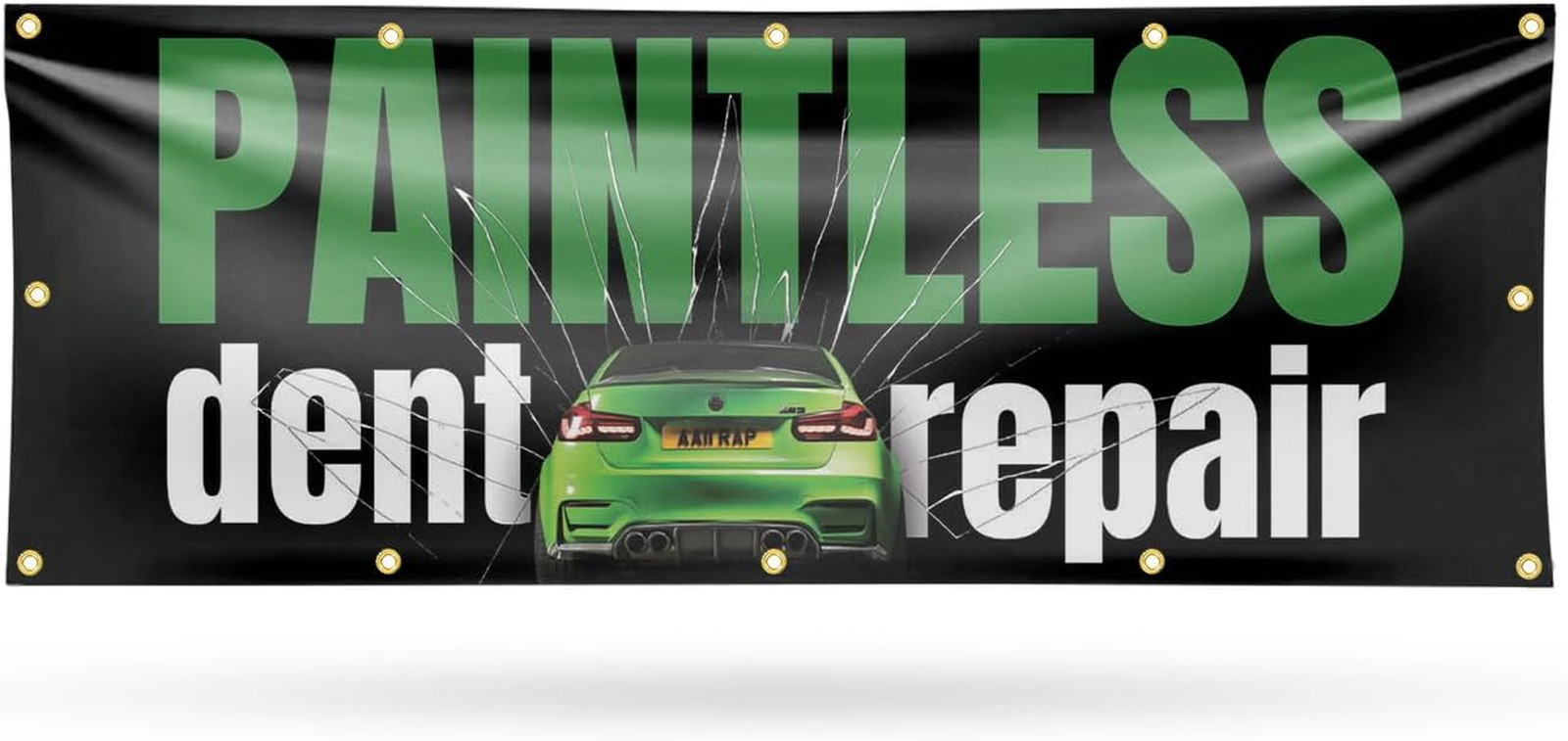 Paintless Dent Repair Banner Sign 48 Inch X 96 Inch | 13 Oz Vinyl with Metal Gro