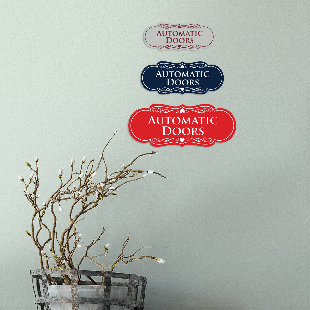 Signs ByLITA Designer Automatic Doors Sign