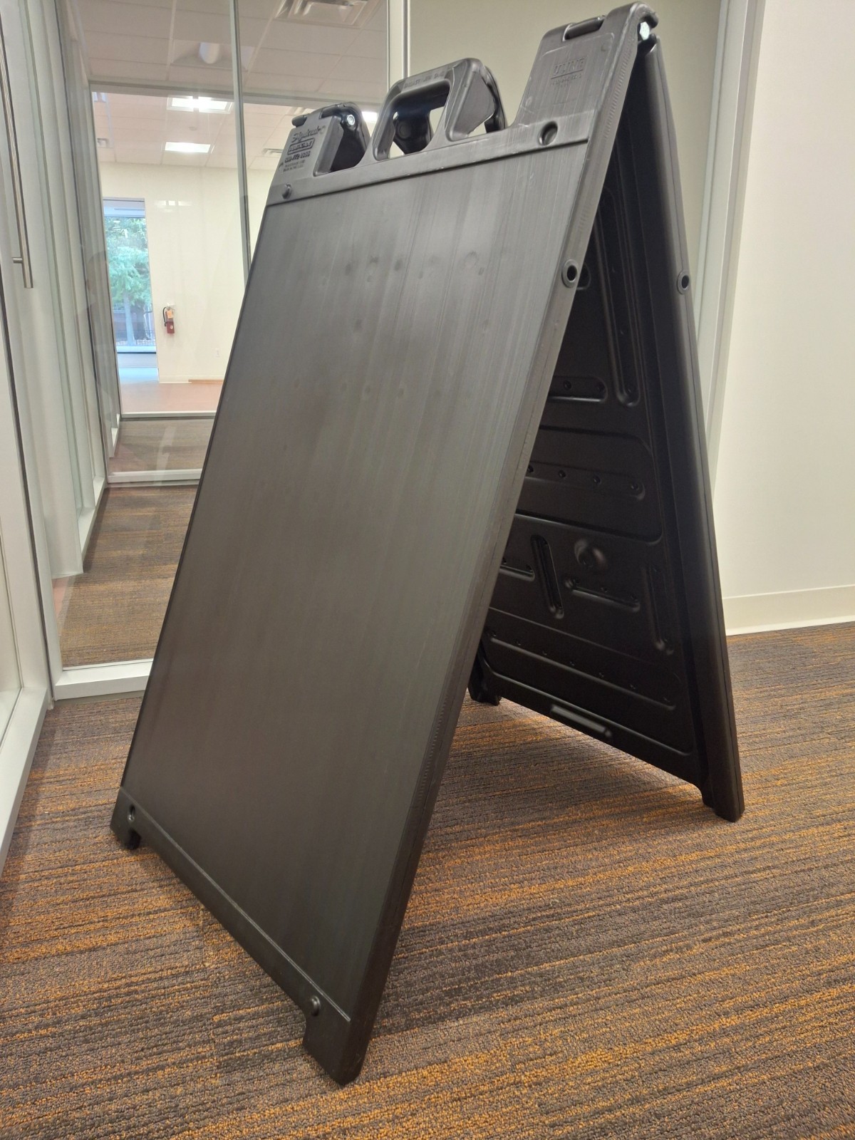 Plastic A-Frame Sign – Standard, 24 x 36″, Black (ULINE/SIGNACADE BRAND)