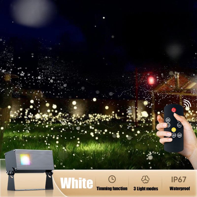 Outdoor White Laser Firefly Lamp Dynamic Projector Lights LED Spotlight 10W-30W