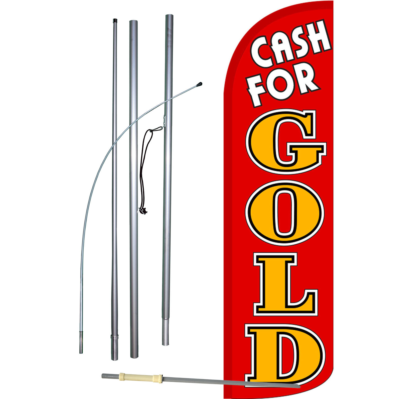 Cash For Gold Complete Swooper Flag Bundle