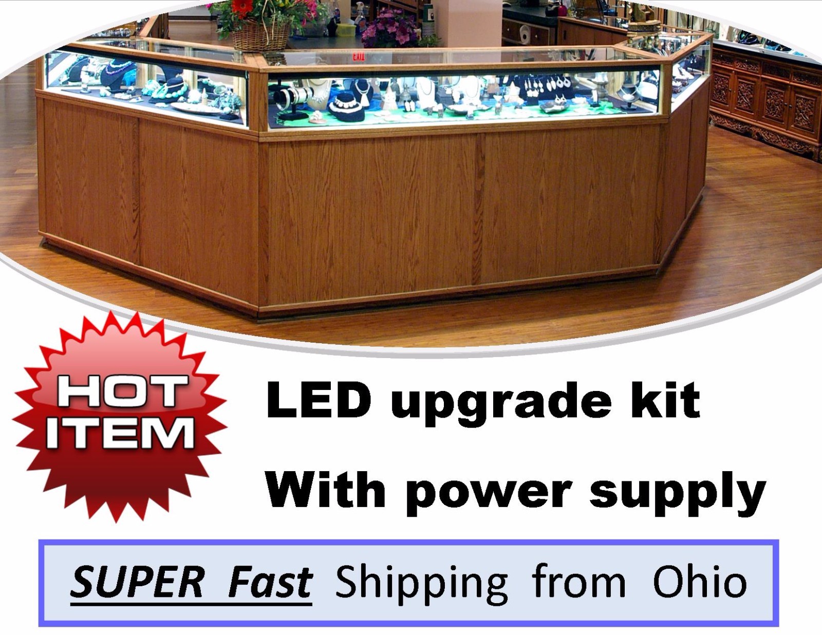 showcase lights – SUPER DIAMOND WHITE – lighting system LED – easy install