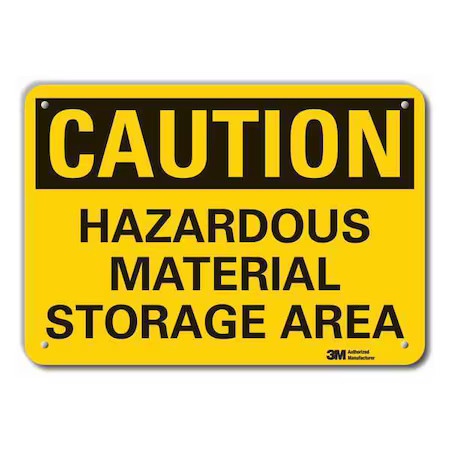 Lyle Lcu3-0331-Ra_10X7 Caution Sign, 7 In H, 10 In W, Vertical Rectangle,