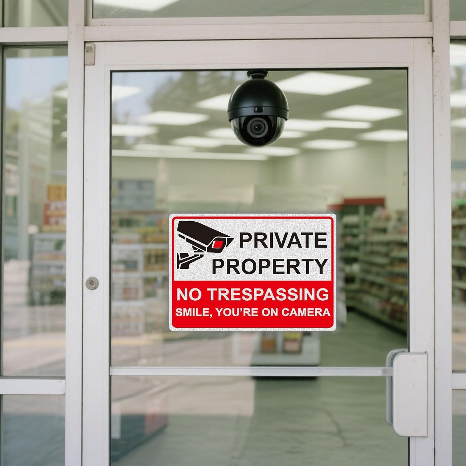 2-Pack Property Warning Sign: Not Responsible for Accidents or Injuries, 10″ x 7