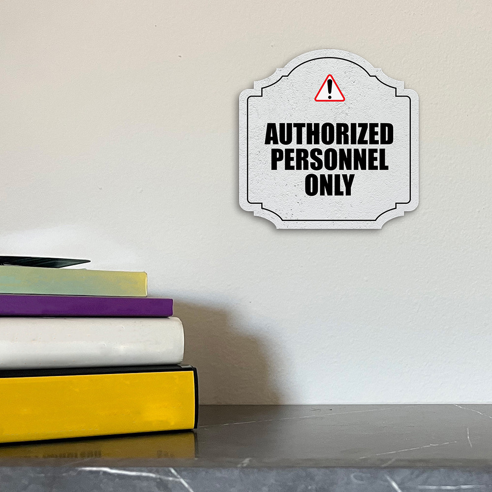 Heritage Plus Authorized Personnel Only Wall or Door Sign | Business Signage