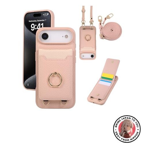 New Yuotky for iPhone 17 Air Case Wallet-Style Shoulder-Strap Smartphone Case