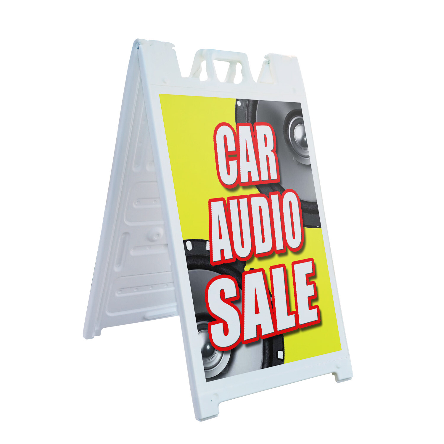 A-frame Sidewalk Car Audio Sale 24″ x 36″ Double Sided A-Frame Sidewalk Sign
