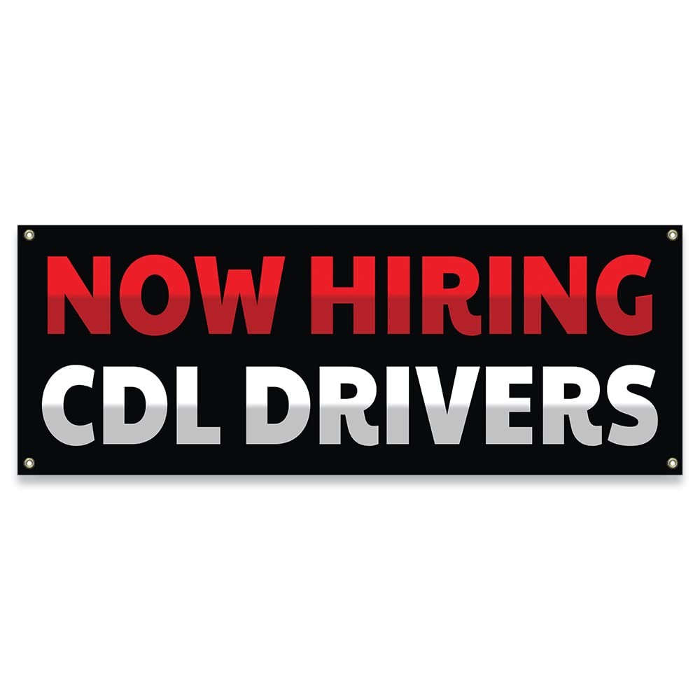 Mighty Skins Now Hiring Cdl 18 X 48 Duty 13Oz. Outdoor Vinyl Single Sided In