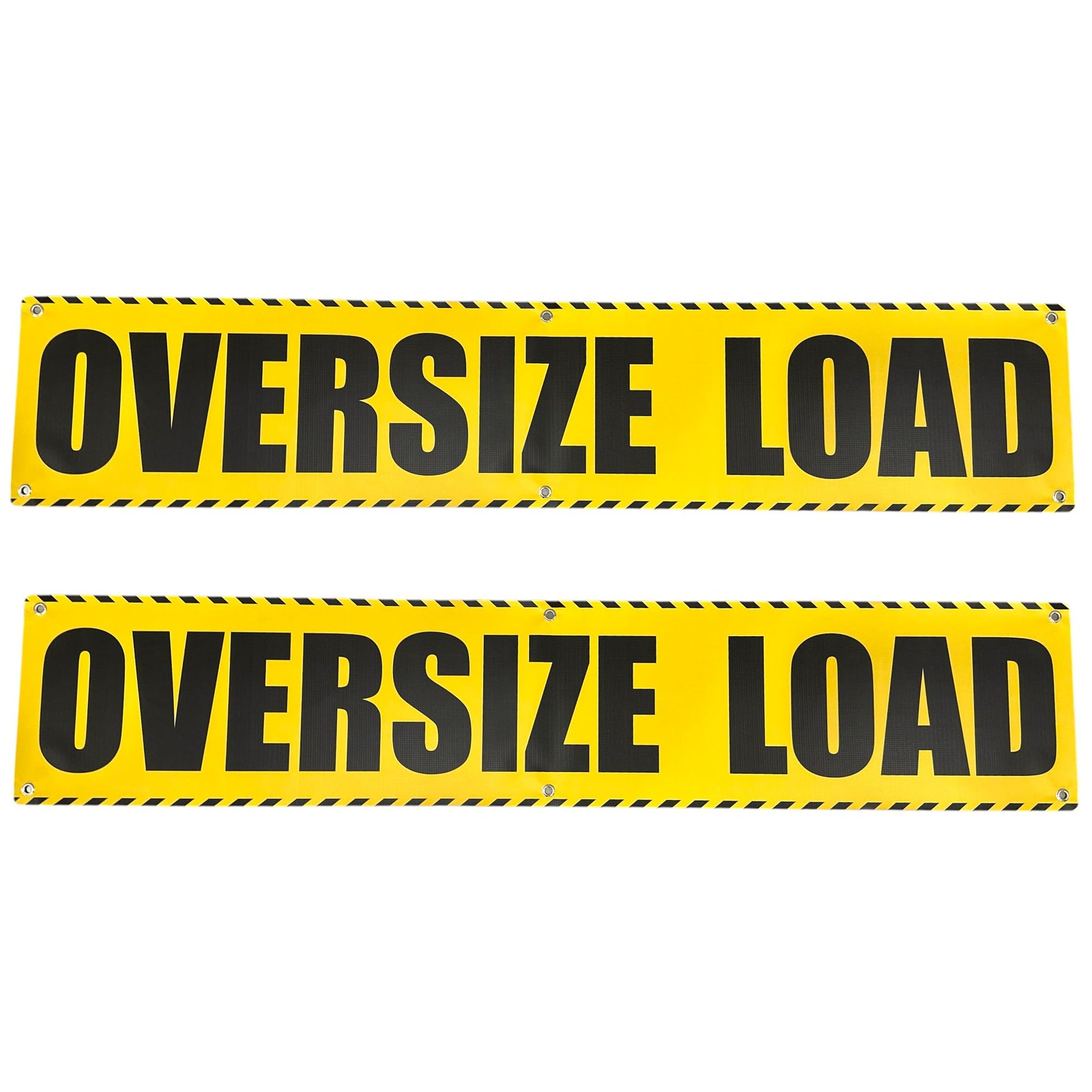 (2 Pack) Wide Load Sign | Oversize Load Sign | Oversized Load Equipment Banne…