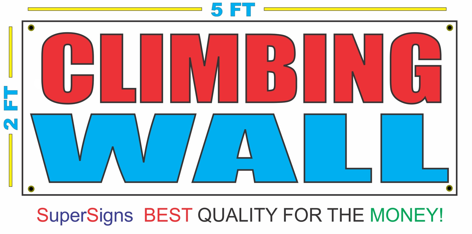 CLIMBING WALL Banner Sign 100% All Weather New LARGER Size! Wholesale Price