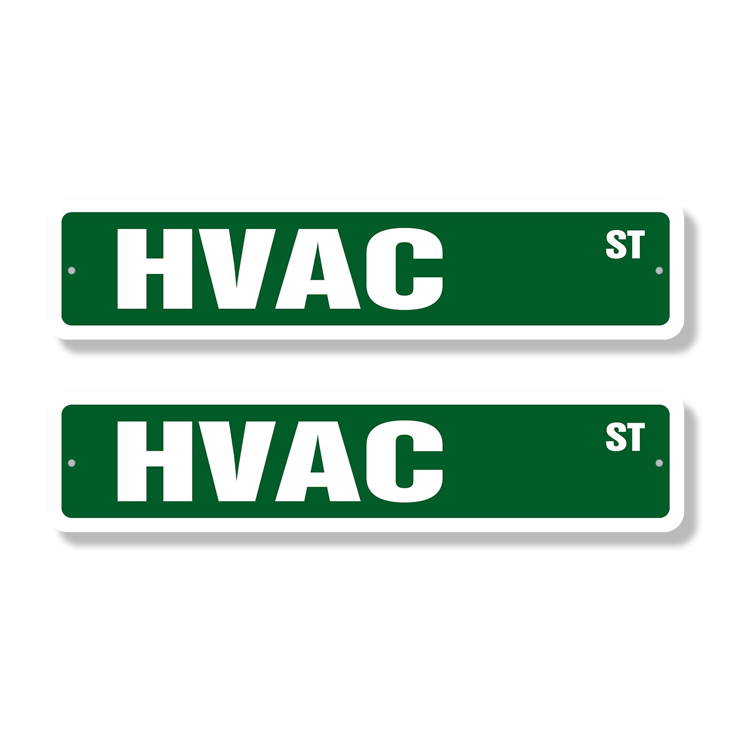 HVAC Street Sign (2 Pack) Metal Road Sign high voltage air conditioning ac