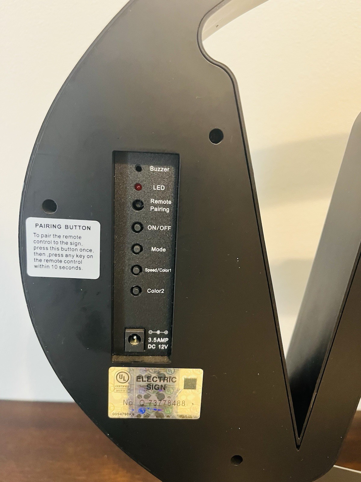 Pro-Lite Ultra Bright LED Open Sign with Remote Control and Flashing Effects EUC