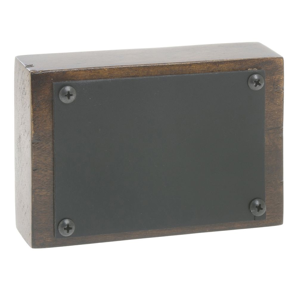 HUBERT® Chalkboard Sign Mango Wood Block – 6″L x 1 3/4″W x 4″H