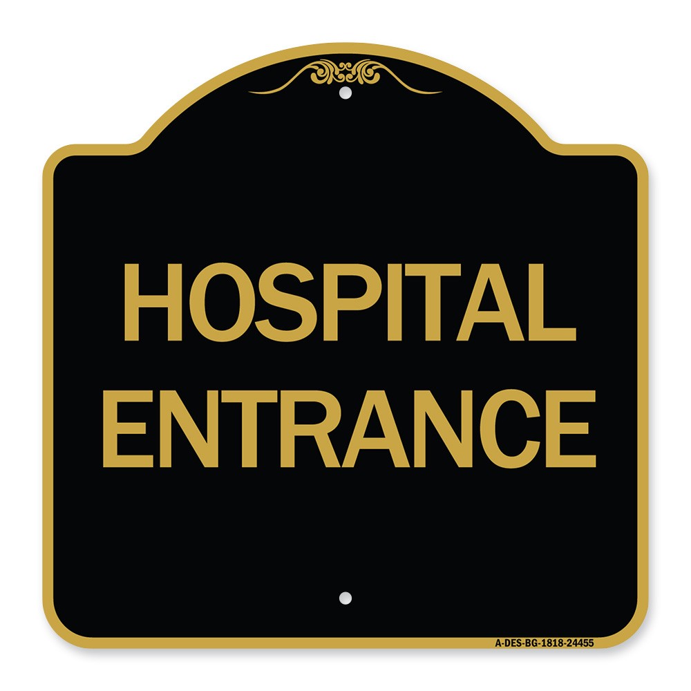 Designer Series – Hospital Entrance Heavy Gauge Aluminum Architectural Sign