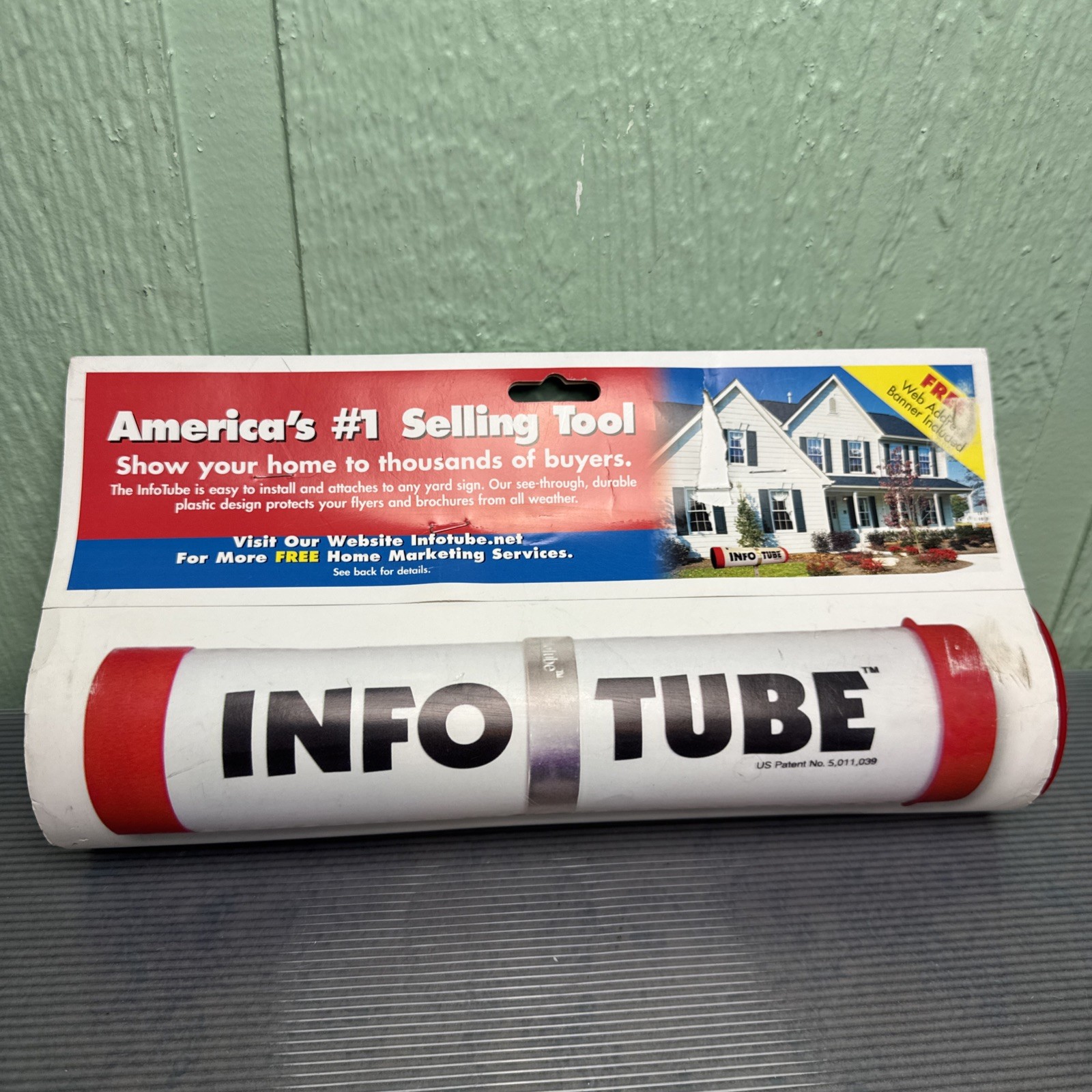 Infotube Outdoor Brochure Plastic Flyer Holder Durable Real Estate or Rental