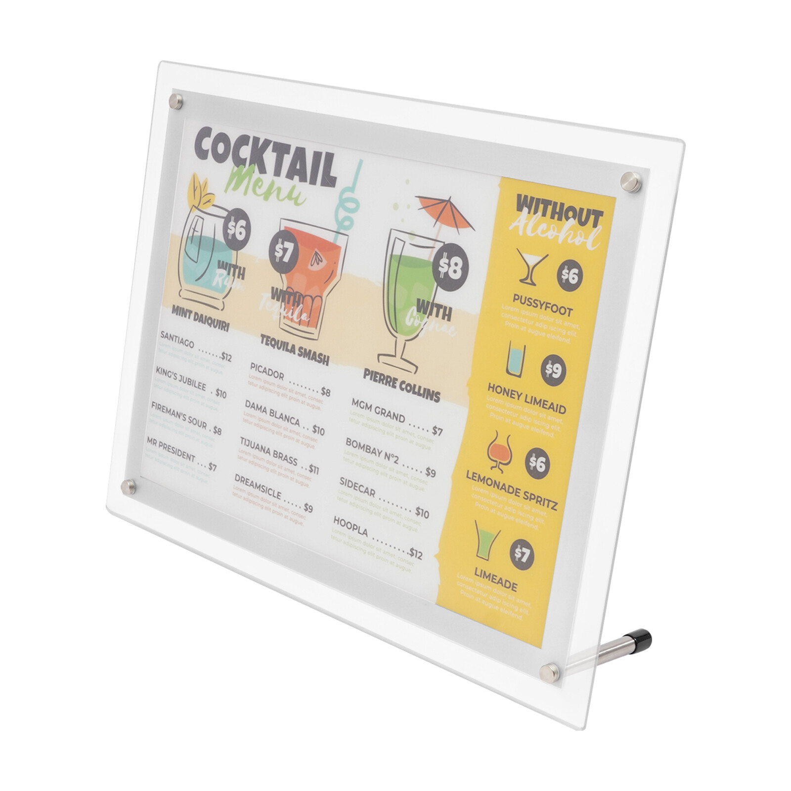 LED Light Box Backlit Movie Poster Art Picture Frame Advertising Display 19″x14″