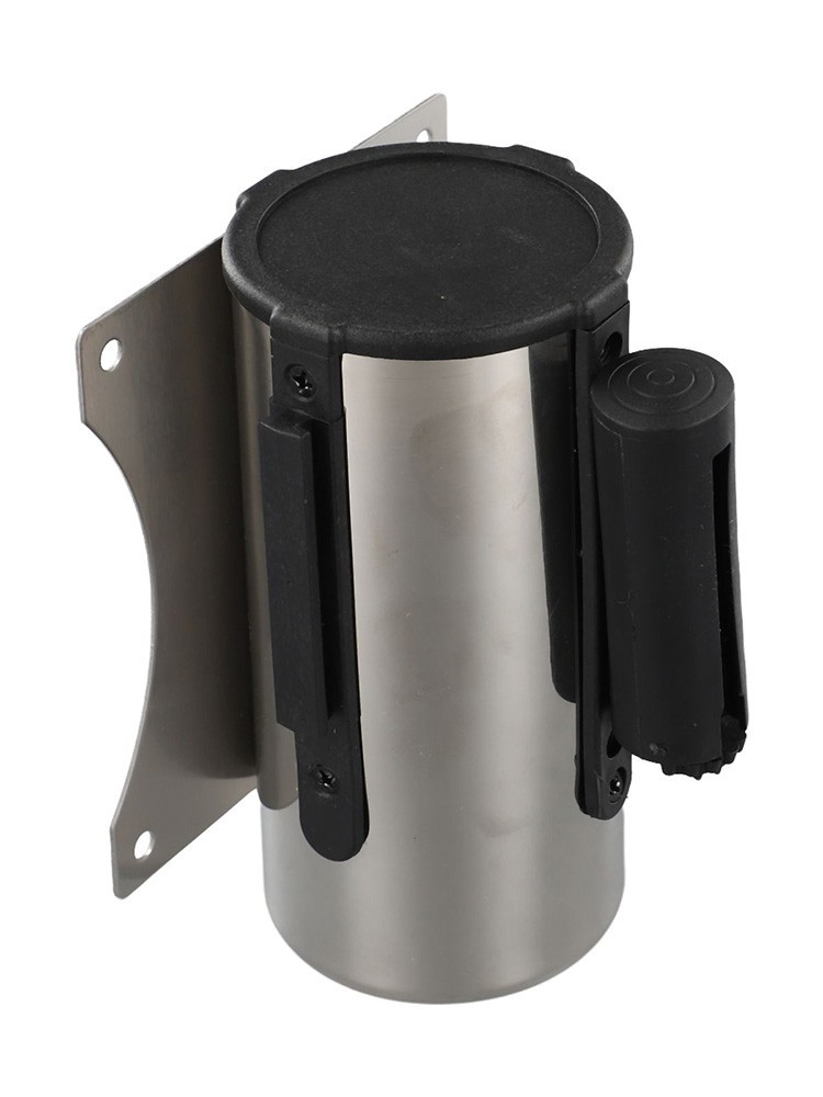 Crowd Control Stanchion with Retractable Tape and Stainless Steel Construction