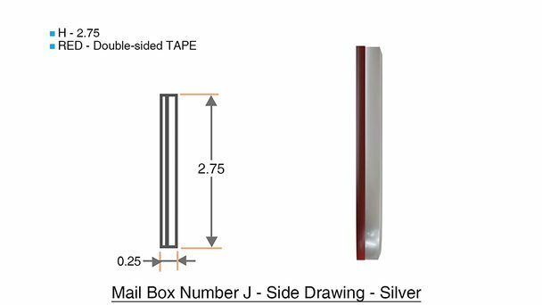 1 PCS – Apartment Number Sign/Mailbox Number Sign,. Letter J ….-REF24-1027