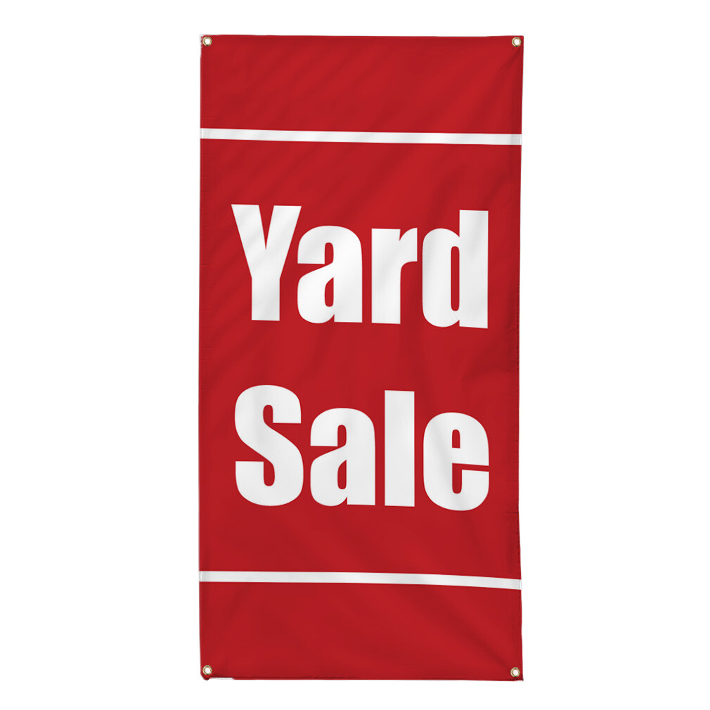 Vertical Vinyl Banner Multiple Sizes Yard Deal Business Outdoor