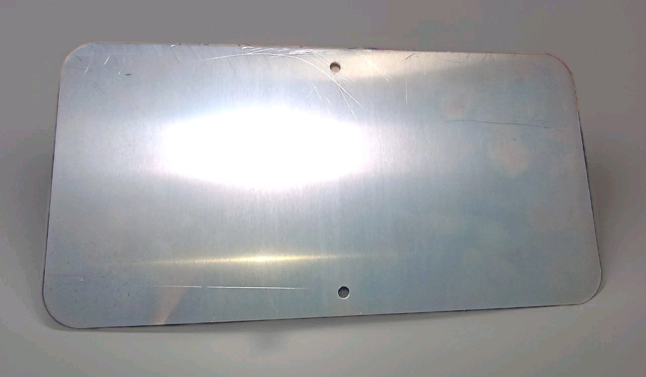 6″x12″ White Enamel Aluminum Metal Sign Blank Grimco 1/4″ Holes Outdoor .080 Thi
