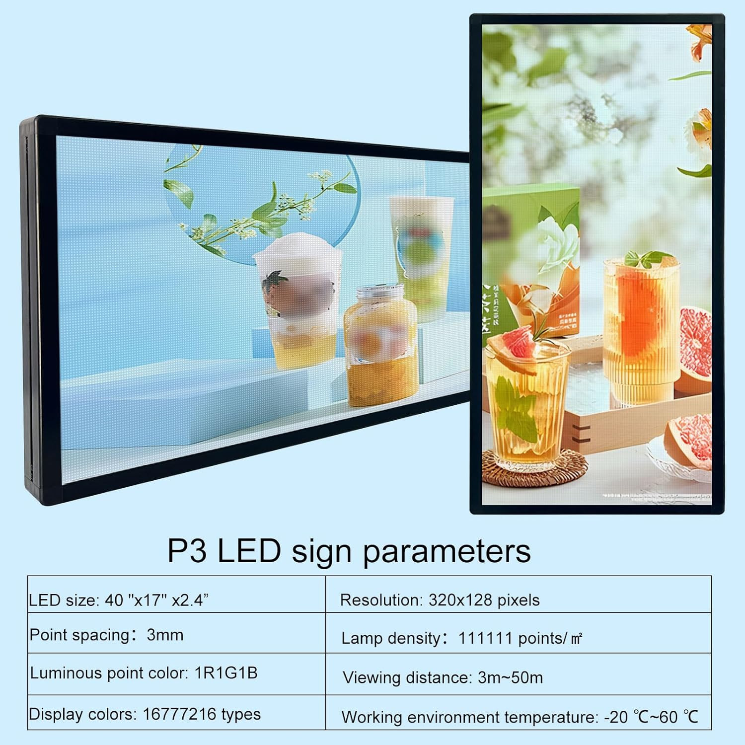 P3 Programmable Scrolling Custom Led Sign Outdoor Digital for Business Display S