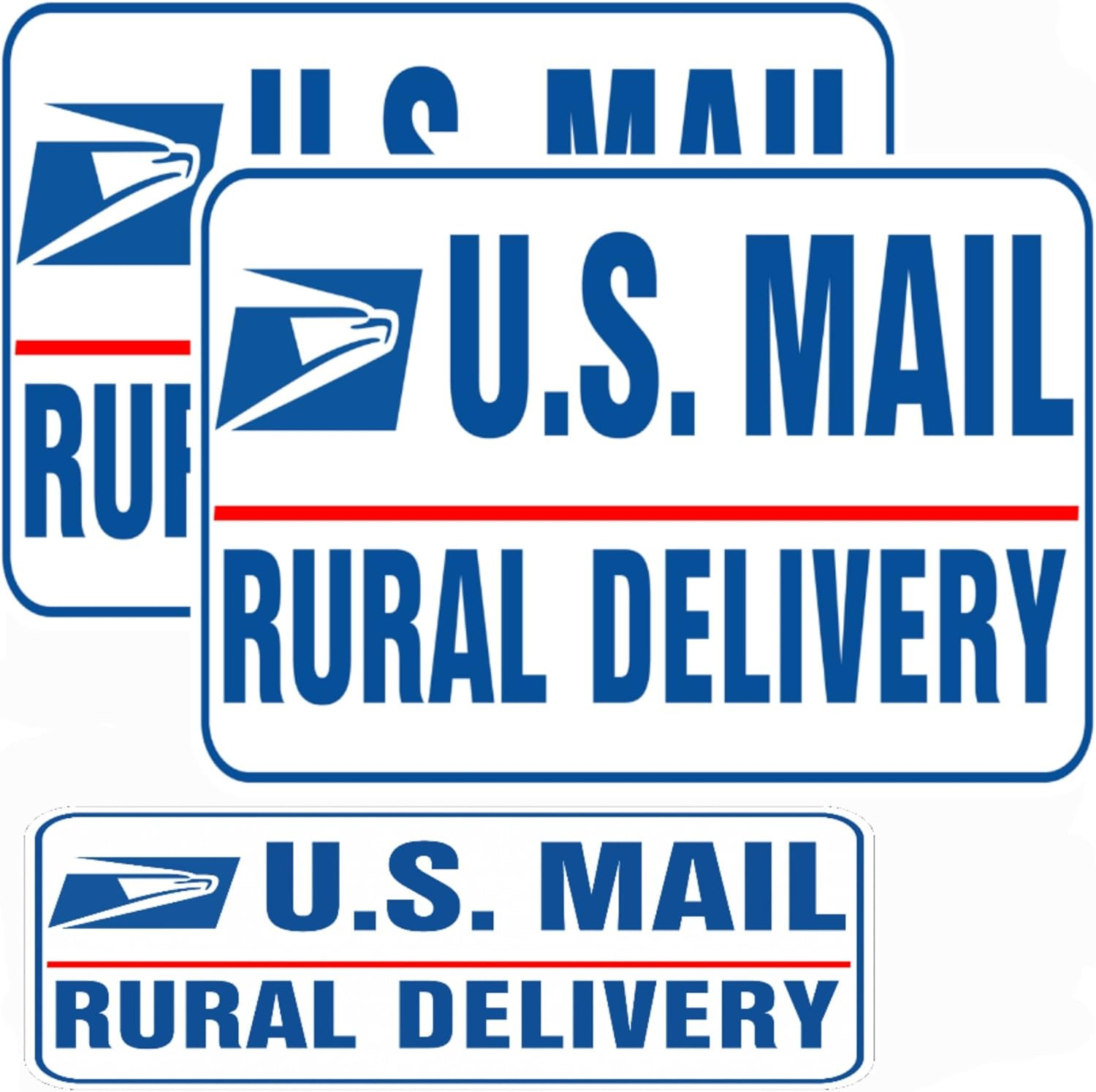 Lumiere Tech 3 Pack AUTHENTIC Heavy Duty U.S. Mail Delivery Driver Magnetic Sign