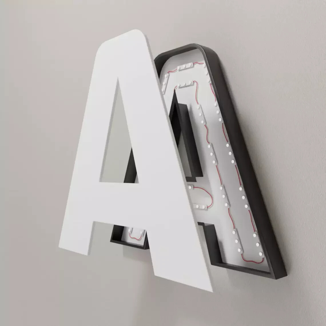 Custom 3D Channel Letters LED Frontlit/Backlit/Fulllit/Sidelit/Non-illuminated