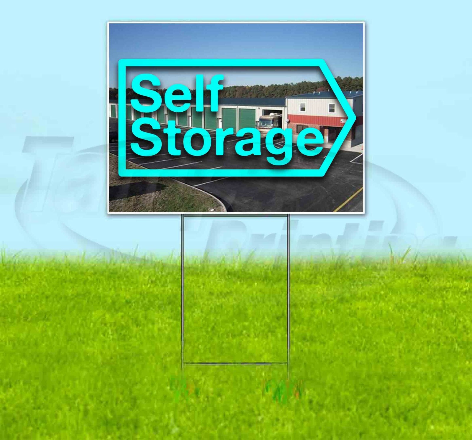 SELF STORAGE 18×24 Yard Sign Corrugated Plastic Bandit Lawn Business USA