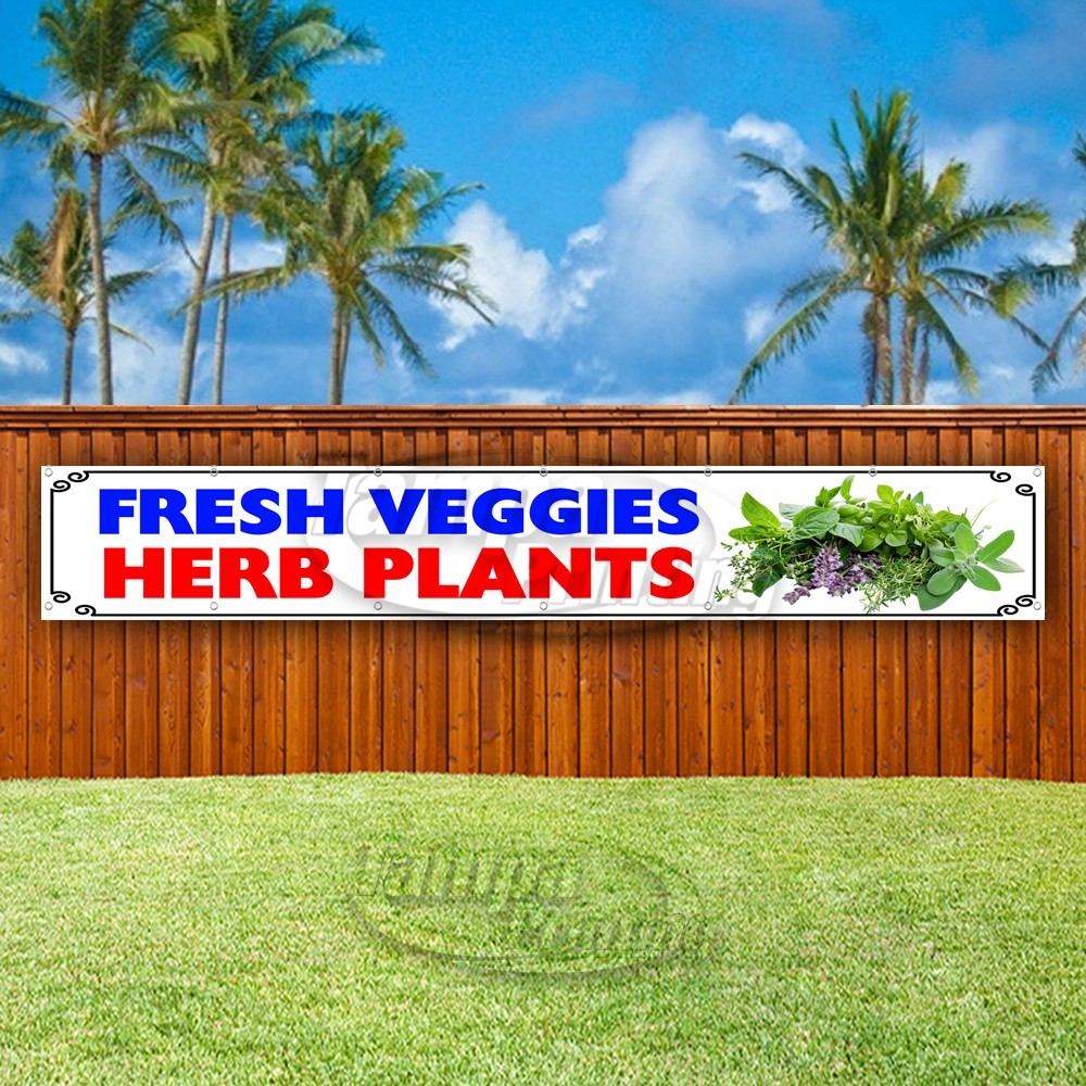 FRESH VEGGIES HERB PLANTS Advertising Farm Vinyl Banner Flag Sign USA XL01603