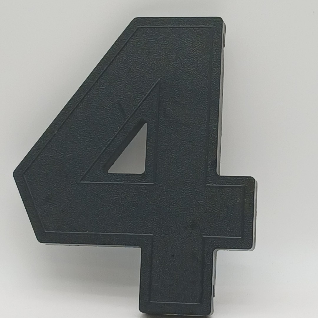 vintage art deco ACTUAL THEATRE’S 3-D MARQUEE Number 4 8in. black