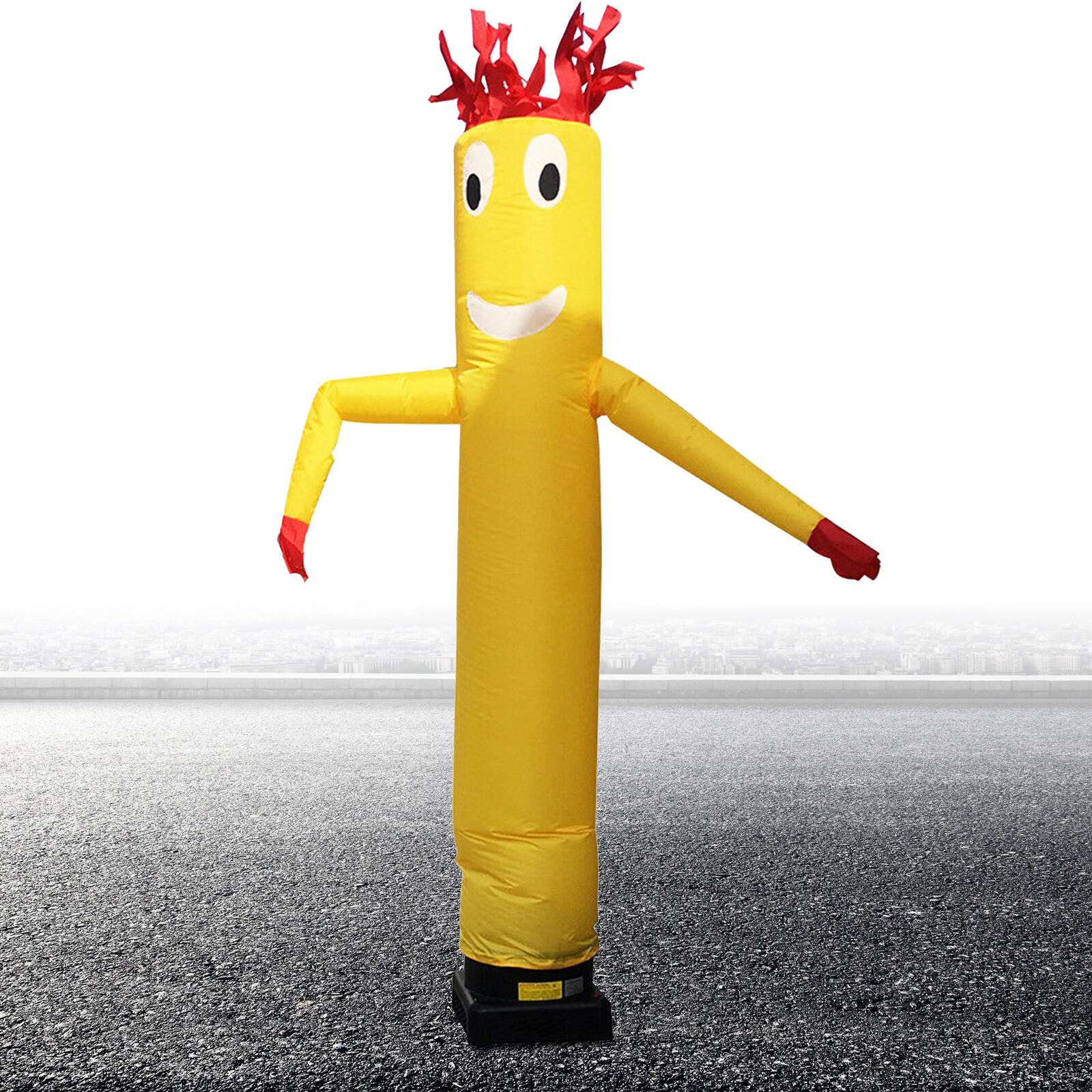 Yellow 10ft Inflatable Wacky Waving Flailing Arms Tube Man Dancing Air Puppet